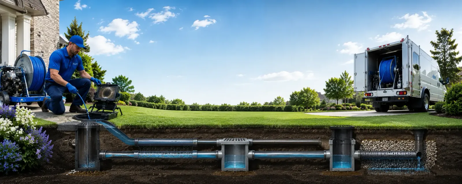 Outdoor drain cleaning information for Union Dale, PA